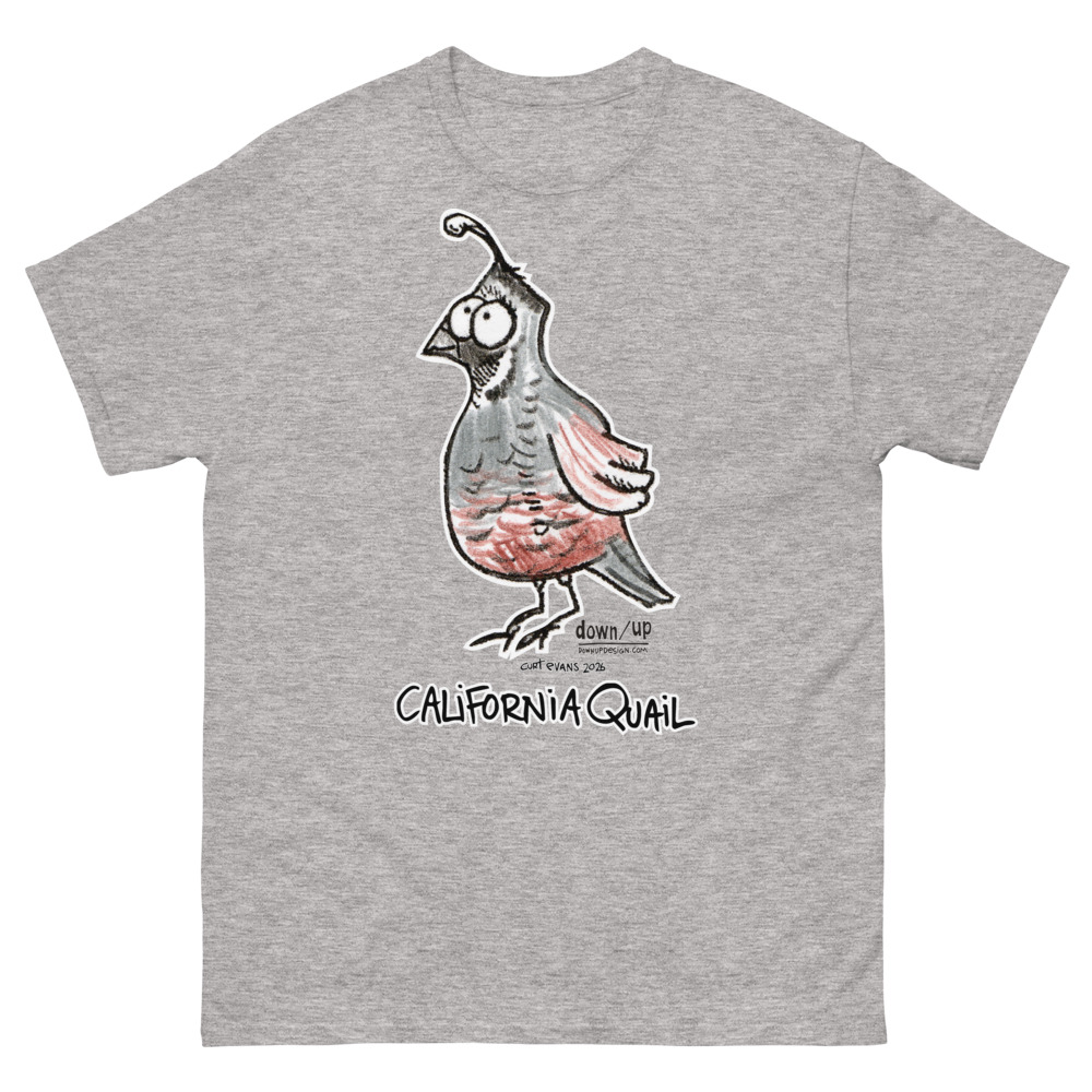 California Quail — Classic Style Unisex T-shirt (Sport Grey)