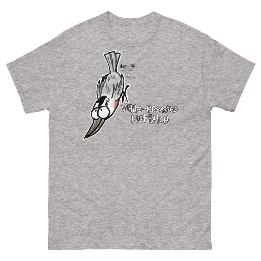 White-breasted Nuthatch — Classic Style Unisex T-shirt (Sport Grey)