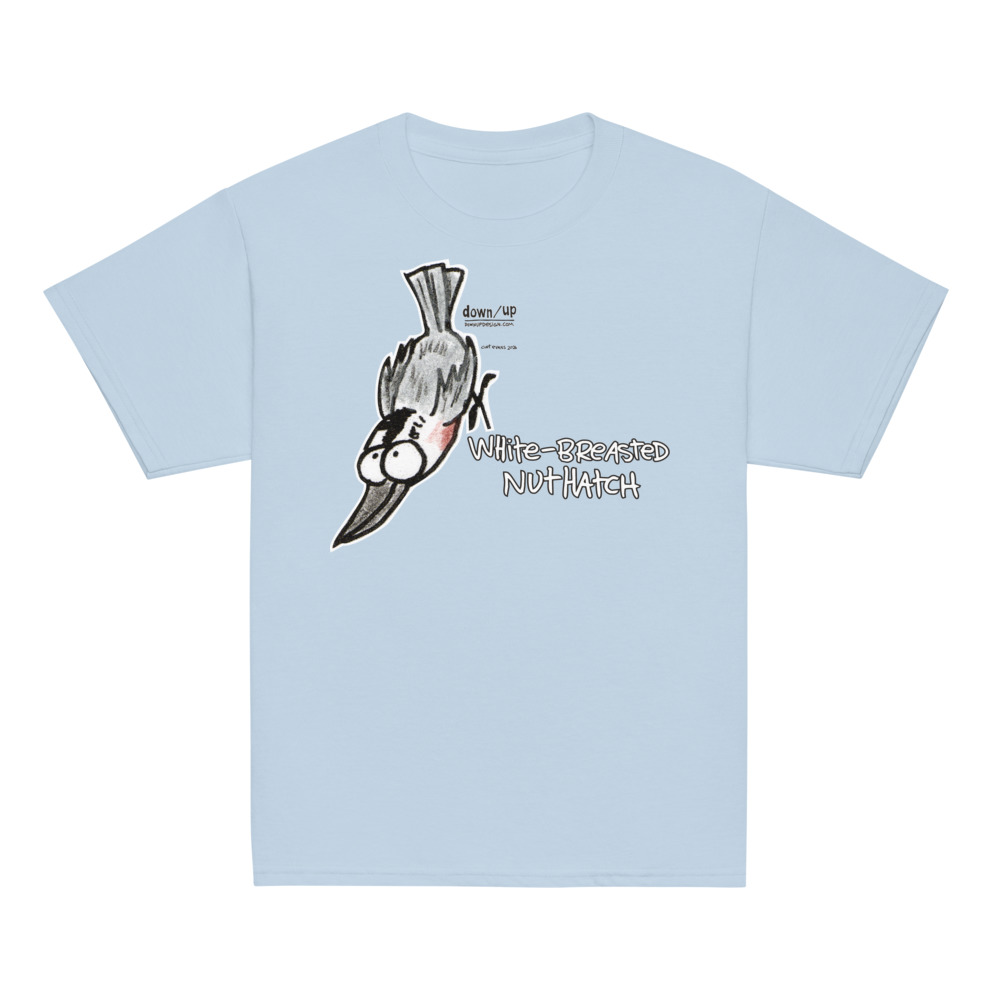 White-breasted Nuthatch — Youth Classic T-shirt (Light Blue)