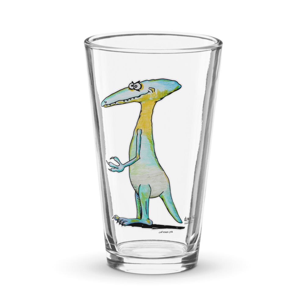 Dino Smiley — Pint Glass