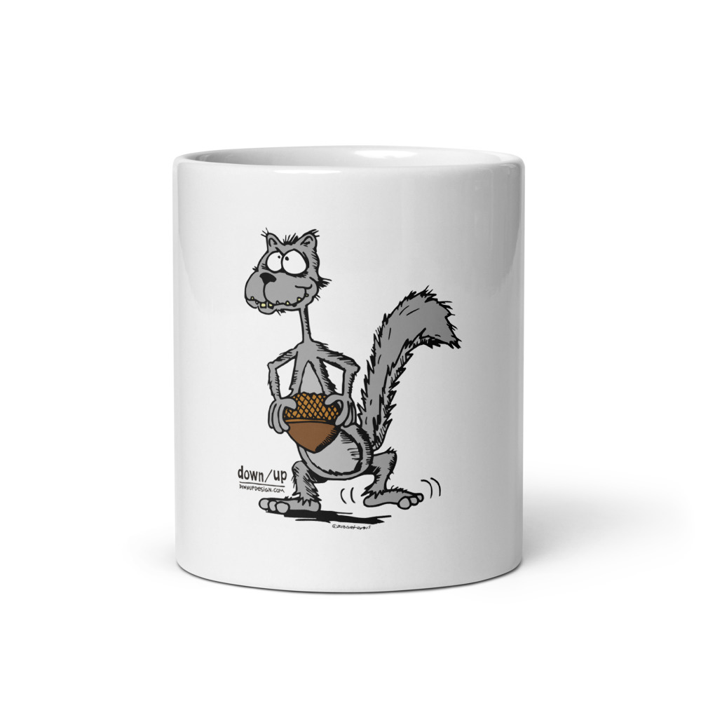 Squirrel — White Glossy Mug (White)