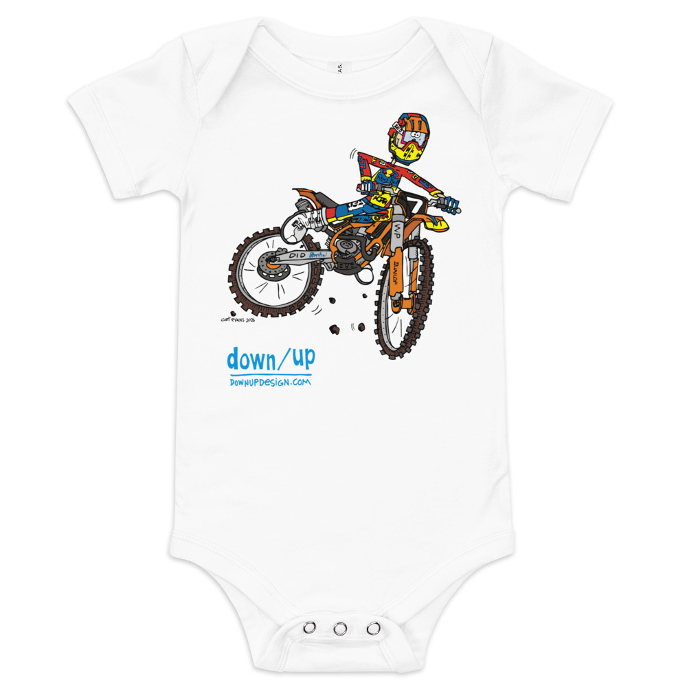 KTM – 7 — Baby Short-sleeve One Piece (White)