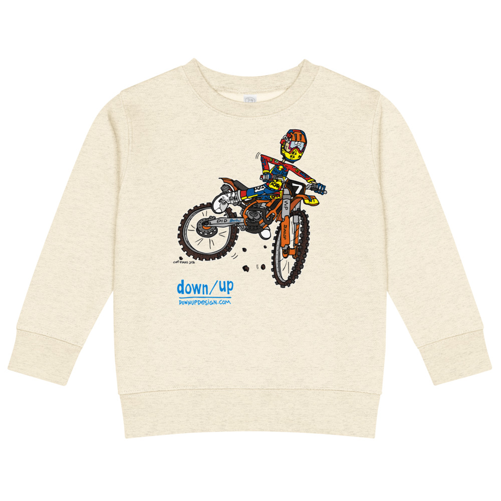 KTM – 7 — Kids Crew Neck Sweatshirt (Natural Heather)