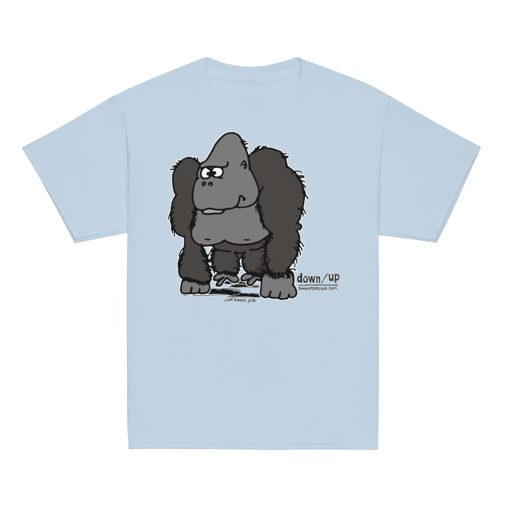 Gorilla — Youth Classic T-shirt (Light Blue)