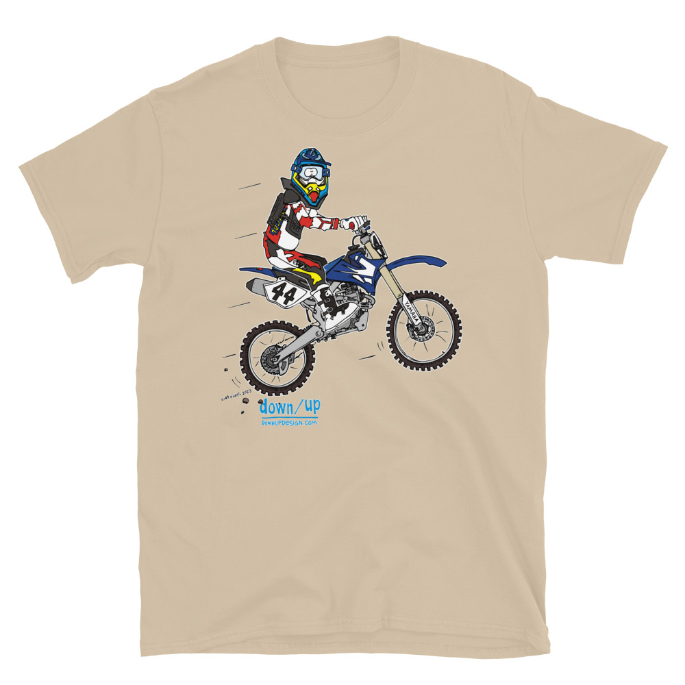 Yamaha – Kirk Benke — Form Fitting Unisex T-Shirt (Sand)
