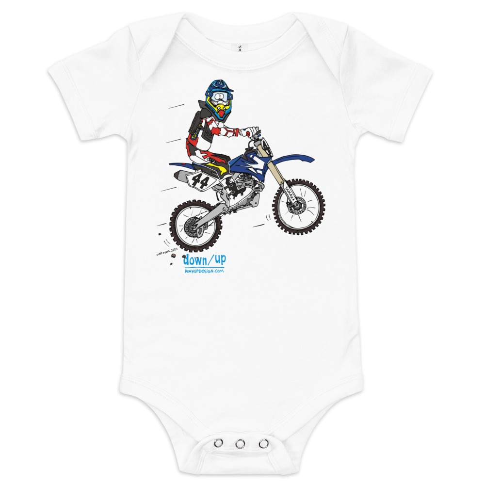 Yamaha – Kirk Benke — Baby Short-sleeve One Piece (White)