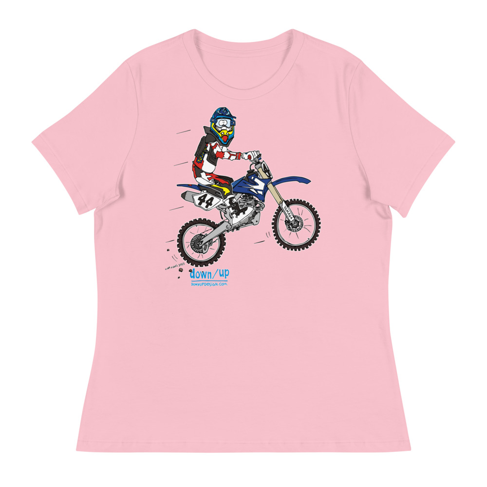 Yamaha – Kirk Benke — Women's Relaxed T-Shirt (Pink)