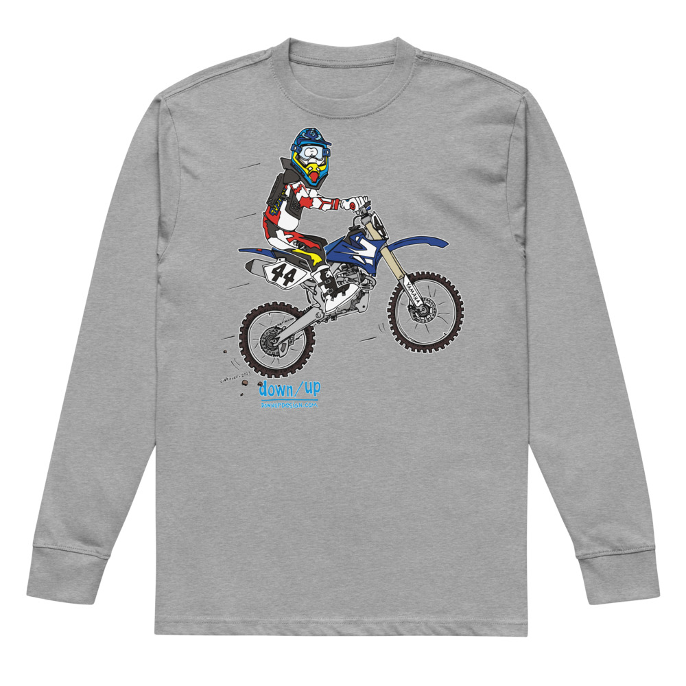 Yamaha – Kirk Benke — Men's Long sleeve T-shirt (Carbon Grey)