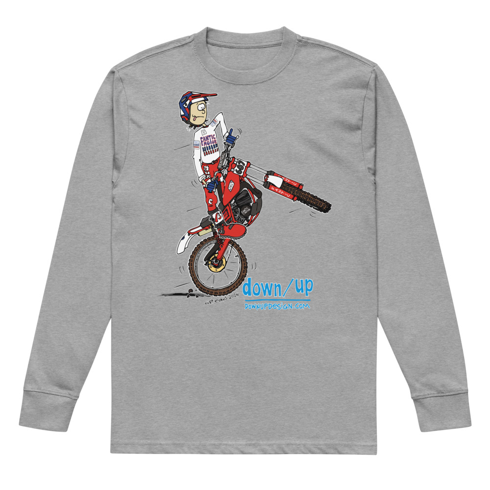 Fantic — Men's Long sleeve T-shirt (Carbon Grey)